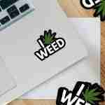I Leaf Weed Sticker