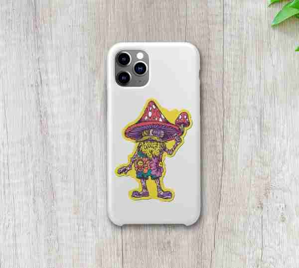 Psychedelic Mushroom Man Sticker