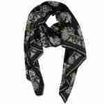 Paisley Pattern Printed Oblong Silky Satin Scarf Shawl