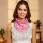Rhinestone Like Fringe Cowgirl Bandana Scarf