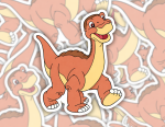 Little Foot Dinosaur Sticker