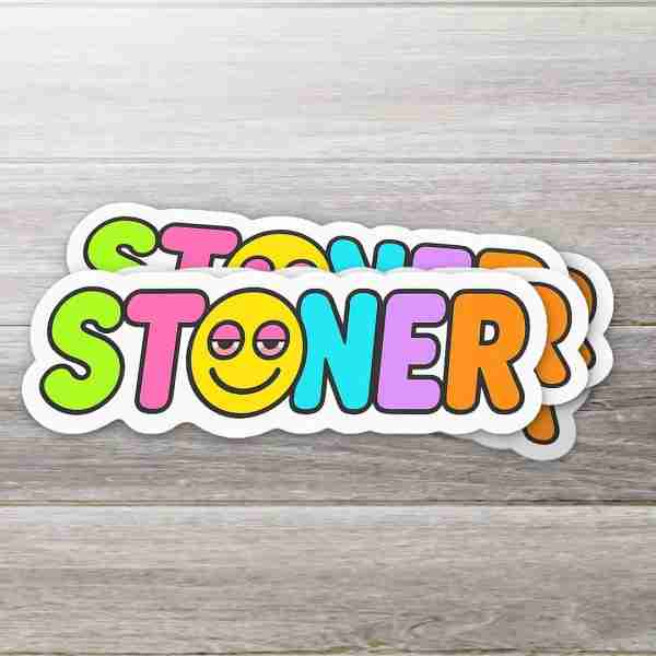 Stoner Smiley Sticker