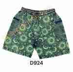 Cotton Multi Green Jungle Beauty Sun Moon Short