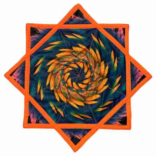 Vortex Bloom Flow Star - Double-Sided (UV Reactive)
