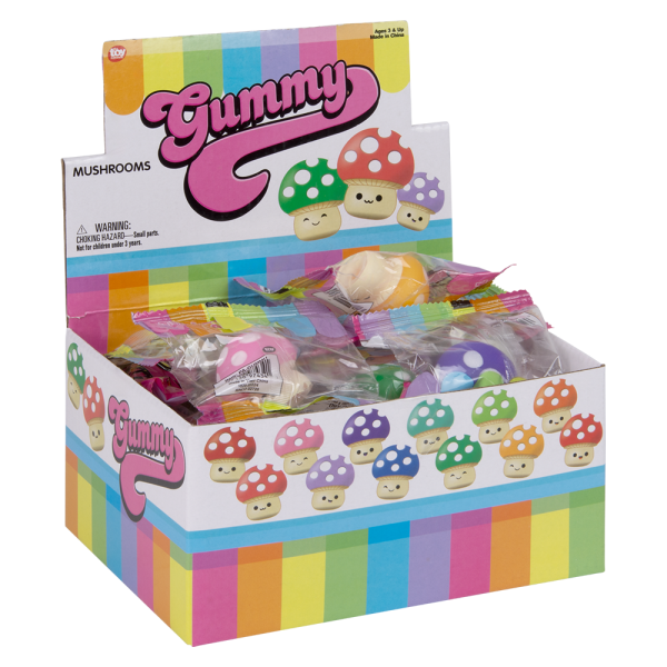 Gummy Mushrooms Squishy 1.5"