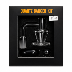 Quartz Hourglass Slurper Banger Kit β 14 mm Male 90Β°