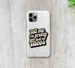 Tell Me Im Pretty and Feed Me Tacos BW Sticker