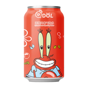 SpongeBob Lychee Sparkling Water - Mr Krabs