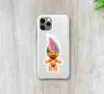 Retro Troll Doll Vinyl Sticker- Rainbow Hair