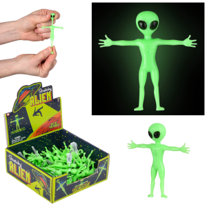 Glow In Dark Stretchy Alien 2.25"