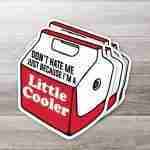 Don't Hate Me Just Because I'm a Little Cooler Sticker