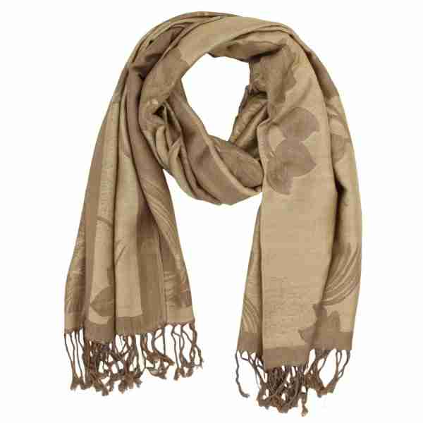 Rose Floral Pashmina Reversible Scarf Shawl