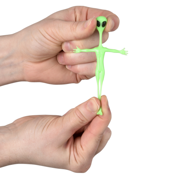 Glow In Dark Stretchy Alien 2.25"