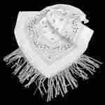 Rhinestone Like Fringe Cowgirl Bandana Scarf