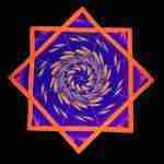 Vortex Bloom Flow Star - Double-Sided (UV Reactive)