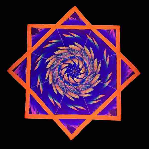 Vortex Bloom Flow Star - Double-Sided (UV Reactive)