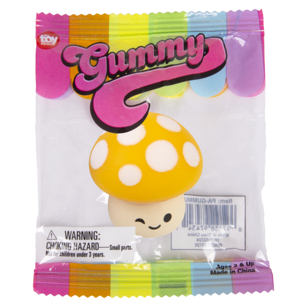 Gummy Mushrooms Squishy 1.5"