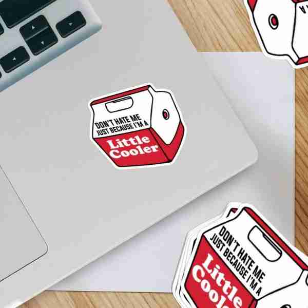 Don't Hate Me Just Because I'm a Little Cooler Sticker