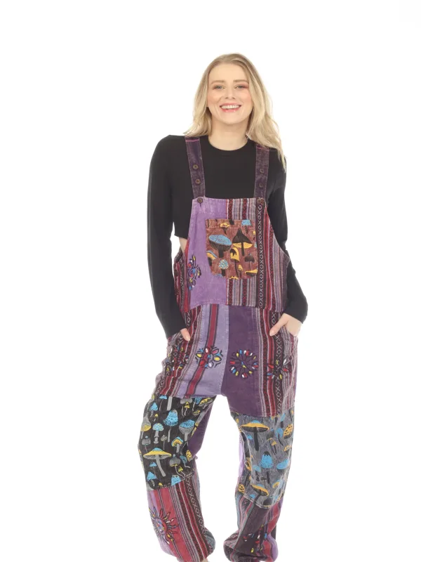Cotton Hand Brush Bohemian Overall