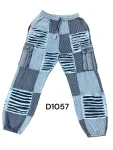 Cotton Multi Patch Razor Work Grey Line Express Pant