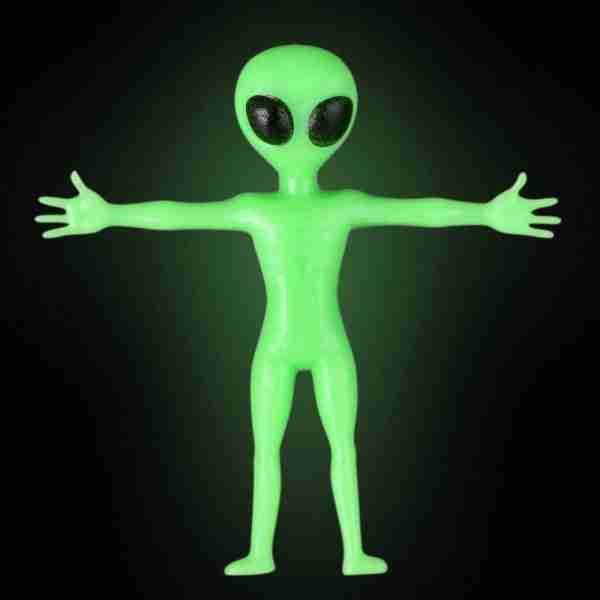 Glow In Dark Stretchy Alien 2.25"