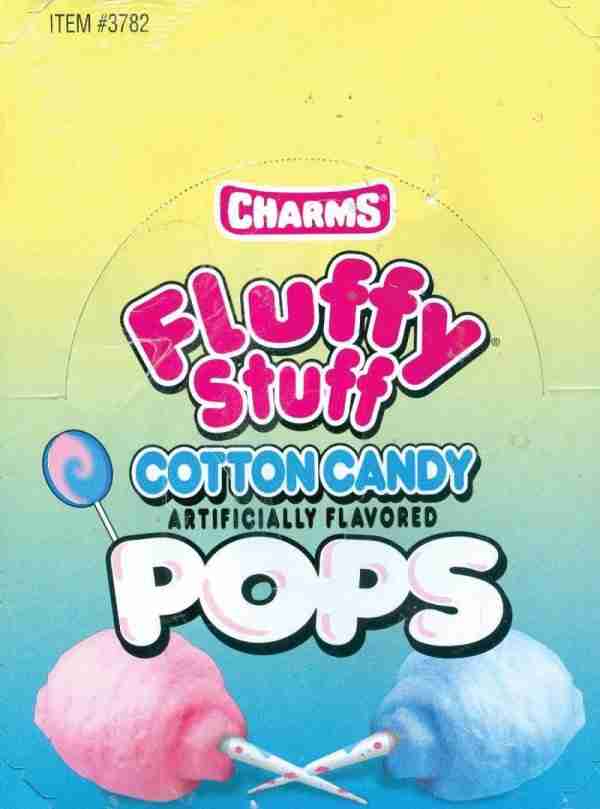Charms Cotton Candy Fluffy Stuff Lollipops