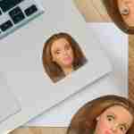 Funny Doll Face – Vinyl Sticker