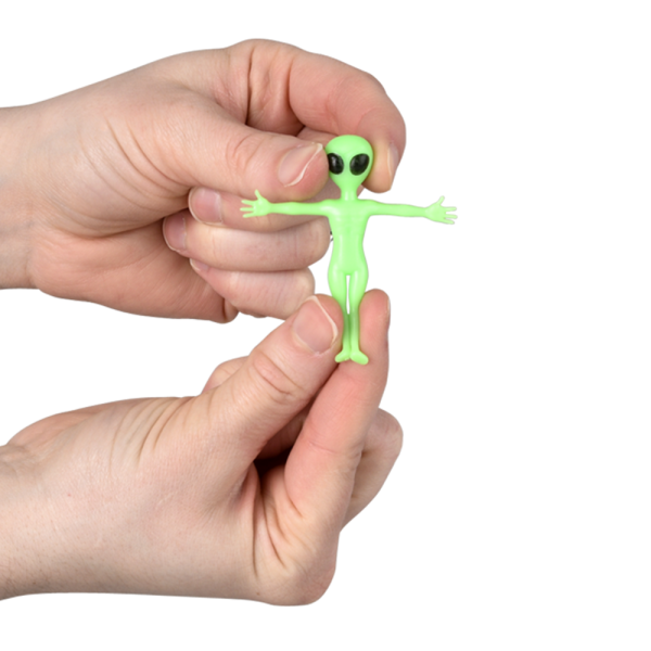 Glow In Dark Stretchy Alien 2.25"