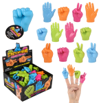 Neon Hand Finger Puppets 2.5"