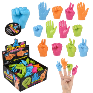 Neon Hand Finger Puppets 2.5"
