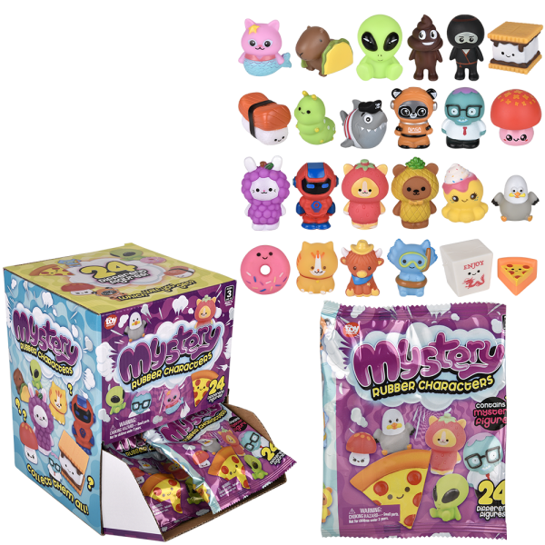Blind Bag Rubber Character Toys 2"