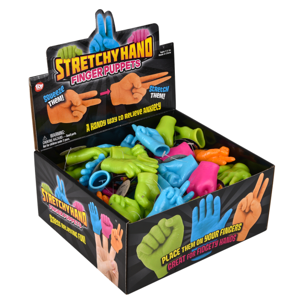 Neon Hand Finger Puppets 2.5"