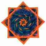 Vortex Bloom Flow Star - Double-Sided (UV Reactive)