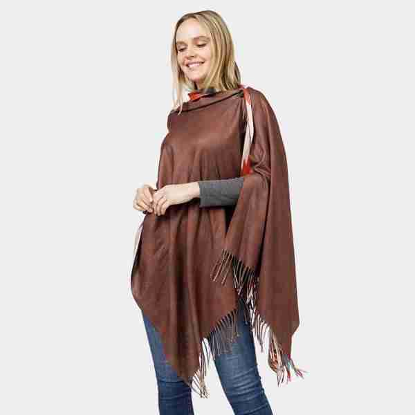 Aztec Patterned Scarf / Poncho