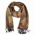 Rose Floral Pashmina Reversible Scarf Shawl