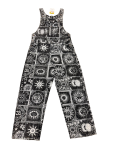 Cotton Sun Moon Patch Design Jumpsuit Overalls