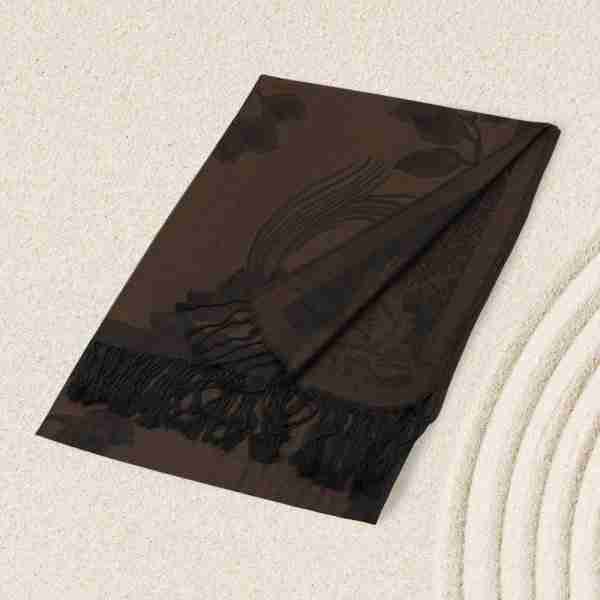 Rose Floral Pashmina Reversible Scarf Shawl