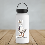 Serious Goose Sticker | Funny Goose in Tie Vinyl Decal