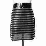 Mesh Stripe Skirt
