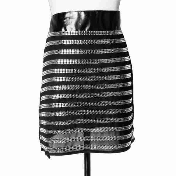 Mesh Stripe Skirt