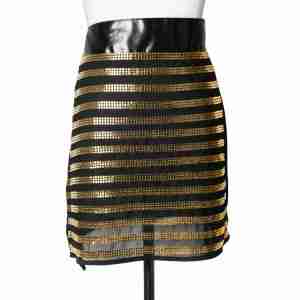 Mesh Stripe Skirt