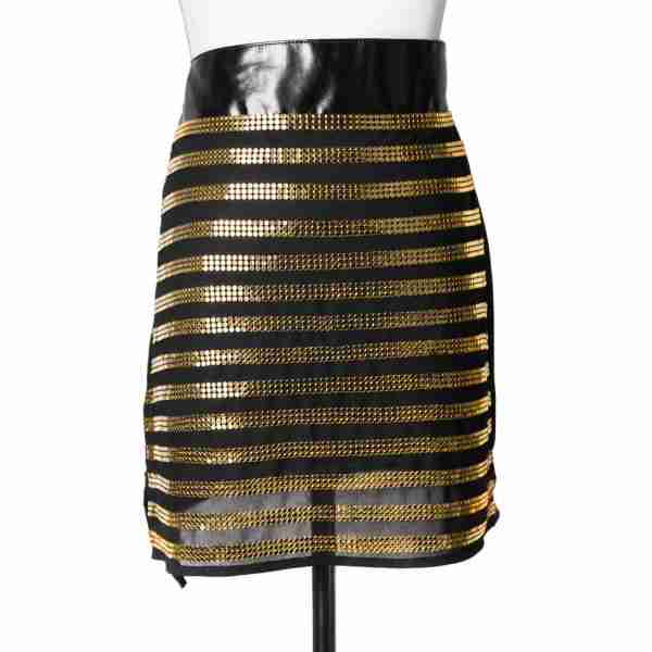 Mesh Stripe Skirt