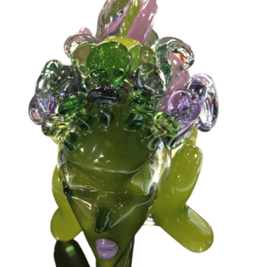 Lace Face Medusa Glass