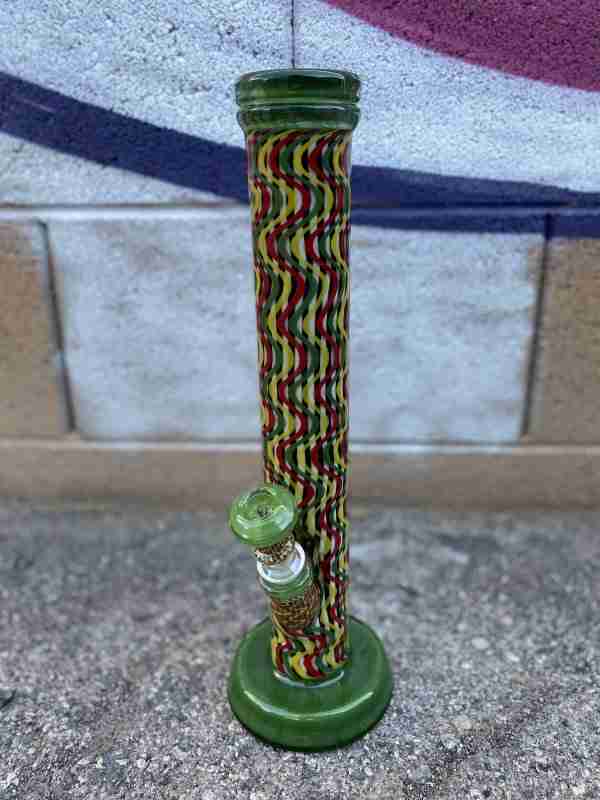Double Layered Bong By Leisure Glass
