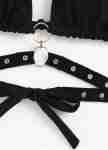 Ring Linked Halter Triangle Bikini Top
