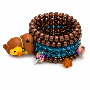 Shaggy Duck Large 3D Cuff Kandi Bracelet