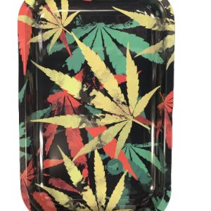 Medium Rolling Tray Rasta Mary Jane