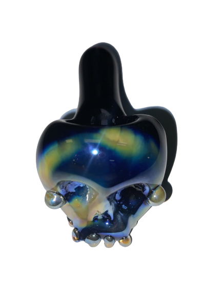 Black/Chrome Skull Pipe