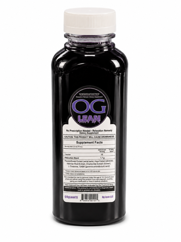 Screwed Up Exotics OG Herbal Relaxation Syrup