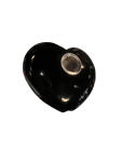 Handcrafted Black Heart Inhale N' Heal Pipe